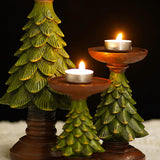 Maxbell Christmas Tree Candle Holder Candlestick Decorative for Home Xmas Table 12cmx12cmx27.5cm
