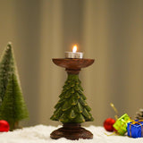 Maxbell Christmas Tree Candle Holder Candlestick Decorative for Home Xmas Table 12cmx12cmx27.5cm