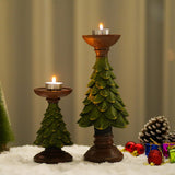Maxbell Christmas Tree Candle Holder Candlestick Decorative for Home Xmas Table 12cmx12cmx27.5cm