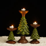 Maxbell Christmas Tree Candle Holder Candlestick Decorative for Home Xmas Table 12cmx12cmx27.5cm