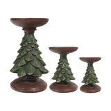 Maxbell Christmas Tree Candle Holder Candlestick Decorative for Home Xmas Table 12cmx12cmx27.5cm