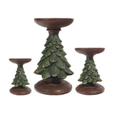 Maxbell Christmas Tree Candle Holder Candlestick Decorative for Home Xmas Table 12cmx12cmx27.5cm
