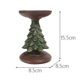 Maxbell Christmas Tree Candle Holder Candlestick Decorative for Home Xmas Table 8.5cmx8.5cmx15.5cm