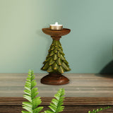 Maxbell Christmas Tree Candle Holder Candlestick Decorative for Home Xmas Table 8.5cmx8.5cmx15.5cm