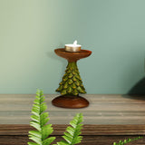 Maxbell Christmas Tree Candle Holder Candlestick Decorative for Home Xmas Table 8.5cmx8.5cmx12cm