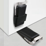 Maxbell Door Stopper Protection Finger Protector Wedge for Home Child Safety Guard Black