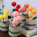 Maxbell Cute Mushroom Plush Toys Lifelike Cartoon for Dining Room Nursery Girls Boys Red