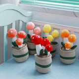 Maxbell Cute Mushroom Plush Toys Lifelike Cartoon for Dining Room Nursery Girls Boys Red