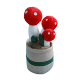 Maxbell Cute Mushroom Plush Toys Lifelike Cartoon for Dining Room Nursery Girls Boys Red