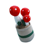 Maxbell Cute Mushroom Plush Toys Lifelike Cartoon for Dining Room Nursery Girls Boys Red