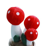 Maxbell Cute Mushroom Plush Toys Lifelike Cartoon for Dining Room Nursery Girls Boys Red