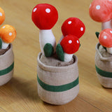 Maxbell Cute Mushroom Plush Toys Lifelike Cartoon for Dining Room Nursery Girls Boys Red