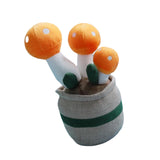 Maxbell Cute Mushroom Plush Toys Lifelike Cartoon for Dining Room Nursery Girls Boys Orange