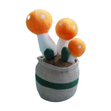 Maxbell Cute Mushroom Plush Toys Lifelike Cartoon for Dining Room Nursery Girls Boys Orange