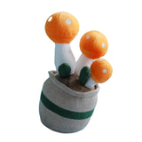 Maxbell Cute Mushroom Plush Toys Lifelike Cartoon for Dining Room Nursery Girls Boys Orange