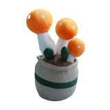 Maxbell Cute Mushroom Plush Toys Lifelike Cartoon for Dining Room Nursery Girls Boys Orange