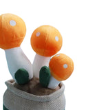 Maxbell Cute Mushroom Plush Toys Lifelike Cartoon for Dining Room Nursery Girls Boys Orange