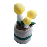 Maxbell Cute Mushroom Plush Toys Lifelike Cartoon for Dining Room Nursery Girls Boys Yellow