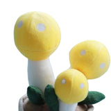 Maxbell Cute Mushroom Plush Toys Lifelike Cartoon for Dining Room Nursery Girls Boys Yellow