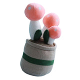 Maxbell Cute Mushroom Plush Toys Lifelike Cartoon for Dining Room Nursery Girls Boys Pink