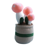 Maxbell Cute Mushroom Plush Toys Lifelike Cartoon for Dining Room Nursery Girls Boys Pink