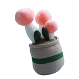 Maxbell Cute Mushroom Plush Toys Lifelike Cartoon for Dining Room Nursery Girls Boys Pink