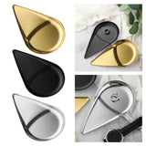 Maxbell Modern Jewelry Plate Storage Tray Countertop Organizer for Dresser Cosmetic Golden