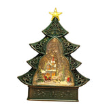 Maxbell Portable Christmas Tree Music Box Rotatable Toy for Decor Girls Gift Small Town