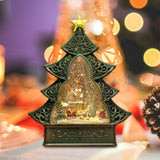 Maxbell Portable Christmas Tree Music Box Rotatable Toy for Decor Girls Gift Small Town