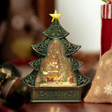 Maxbell Portable Christmas Tree Music Box Rotatable Toy for Decor Girls Gift Small Town