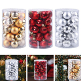 Maxbell 34x Christmas Balls Decorative Hanging Ornaments for Wedding Festive Gold