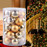 Maxbell 34x Christmas Balls Decorative Hanging Ornaments for Wedding Festive Gold