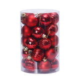 Maxbell 34x Christmas Balls Decorative Hanging Ornaments for Wedding Festive Red