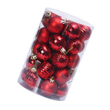 Maxbell 34x Christmas Balls Decorative Hanging Ornaments for Wedding Festive Red