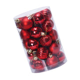 Maxbell 34x Christmas Balls Decorative Hanging Ornaments for Wedding Festive Red