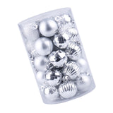 Maxbell 34x Christmas Balls Decorative Hanging Ornaments for Wedding Festive Silver