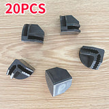 Maxbell 20x Wire Cube Connectors Repair Parts Grid Connectors Grid for Modular Organizer Black Angle