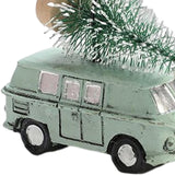 Maxbell Mini Resin Christmas Tree Ornaments Car Pendant Figurines Decor Miniature 5.5cmX2cmX4.5cm Green