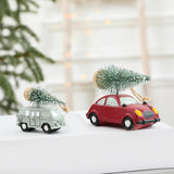 Maxbell Mini Resin Christmas Tree Ornaments Car Pendant Figurines Decor Miniature 5.5cmX2cmX4.5cm Green