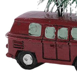 Maxbell Mini Resin Christmas Tree Ornaments Car Pendant Figurines Decor Miniature 5.5cmX2cmX4.5cm Red
