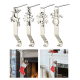 Maxbell Stocking Hook Hangers Mantle Fireplace Hook Decor Christmas Stocking Holder Christmas Deer