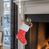 Maxbell Stocking Hook Hangers Mantle Fireplace Hook Decor Christmas Stocking Holder Snowman