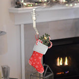 Maxbell Stocking Hook Hangers Mantle Fireplace Hook Decor Christmas Stocking Holder Snowman