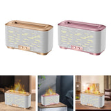 Maxbell Flame Air Humidifier Diffuser Quiet 350ml Night Light USB for Home Bedroom Gold