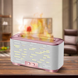 Maxbell Flame Air Humidifier Diffuser Quiet 350ml Night Light USB for Home Bedroom Pink