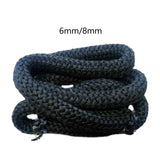 Maxbell Wood Stove Gasket Seal Fiber Door Rope for Stoves Black Heater Diameter 0.6cm