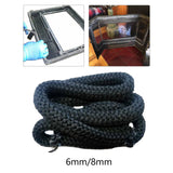 Maxbell Wood Stove Gasket Seal Fiber Door Rope for Stoves Black Heater Diameter 0.6cm