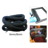 Maxbell Wood Stove Gasket Seal Fiber Door Rope for Stoves Black Heater Diameter 0.6cm