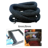 Maxbell Wood Stove Gasket Seal Fiber Door Rope for Stoves Black Heater Diameter 0.6cm