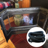 Maxbell Wood Stove Gasket Seal Fiber Door Rope for Stoves Black Heater Diameter 0.6cm